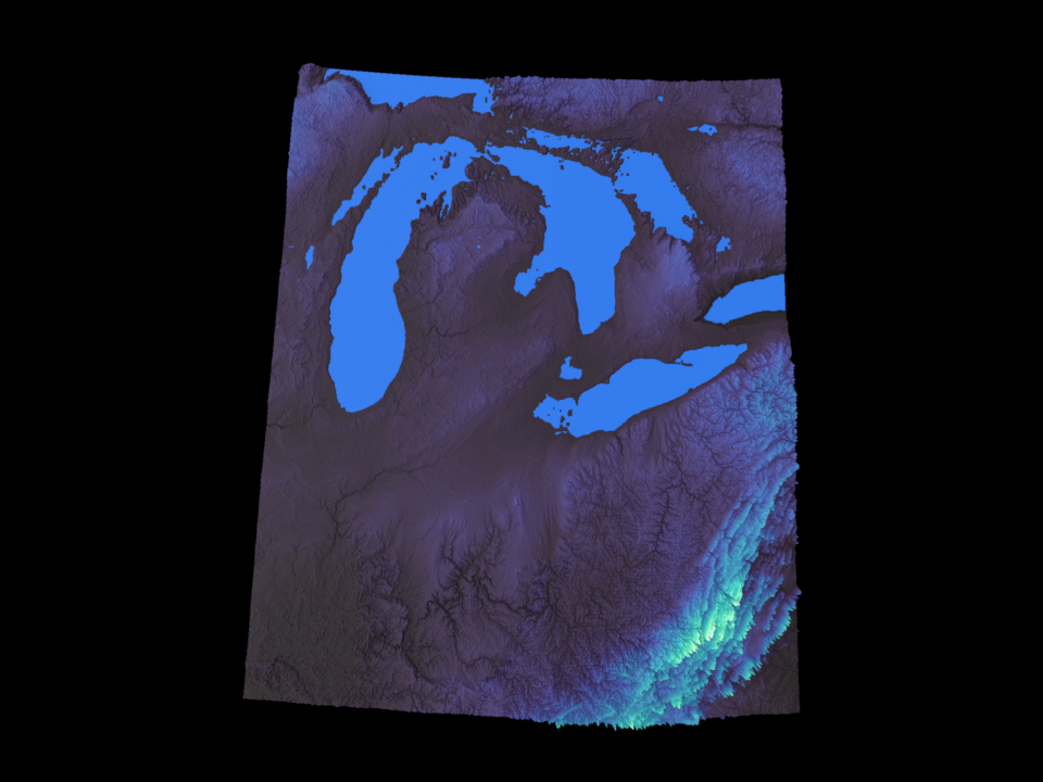 Detroit elevation from above