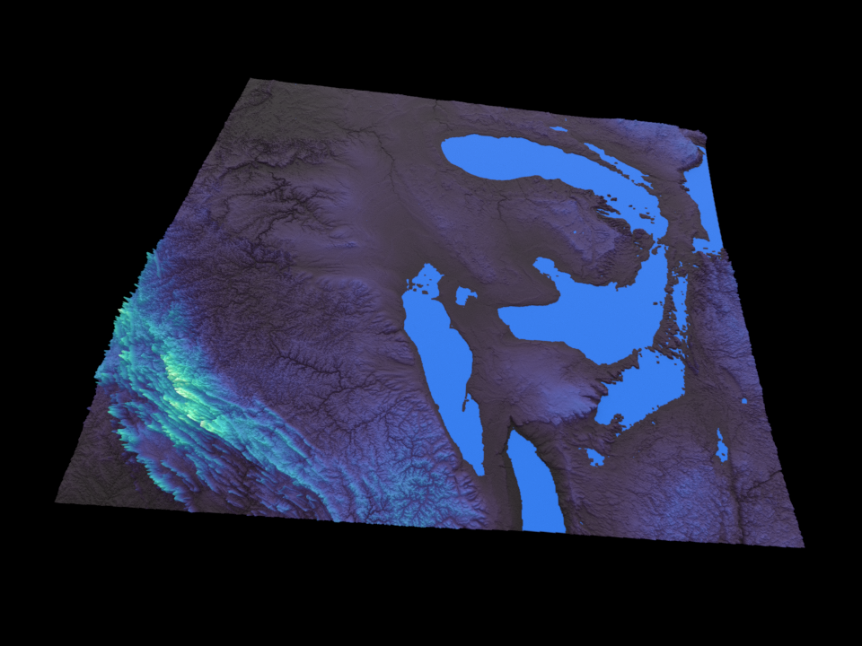 Detroit elevation from east