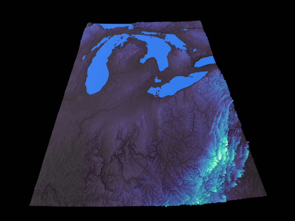 Detroit elevation from south